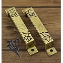 Jovial 128 Main Door Handle/Door Handle/Pull Handle/Handle Set (7 Inch, Finish: Antique Brass, Material : Zink Alloy, 2 Pcs Set)