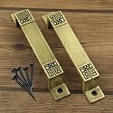 Jovial 129 Main Door Handle/Door Handle/Pull Handle/Handle Set (7 Inch, Finish: Antique Brass, Material : Zink Alloy, 2 Pcs Set)