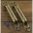 Jovial 124 Main Door Handle/Door Handle/Pull Handle/Handle Set (7 Inch, Finish: Antique Brass, Material : Zink Alloy, 2 Pcs Set)