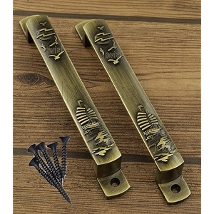 jovial 134 main door handledoor handlepull handlehandle set 7 inch finish antique brass material  zink alloy 2 pcs set