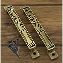 Jovial 135 Main Door Handle/Door Handle/Pull Handle/Handle Set (7 Inch, Finish: Antique Brass, Material : Zink Alloy, 2 Pcs Set)