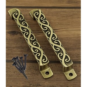 jovial 138 main door handledoor handlepull handlehandle set 7 inch finish antique brass material  zink alloy 2 pcs set