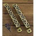 Jovial 138 Main Door Handle/Door Handle/Pull Handle/Handle Set (7 Inch, Finish: Antique Brass, Material : Zink Alloy, 2 Pcs Set)