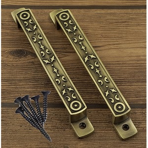 jovial 124 main door handledoor handlepull handlehandle set 7 inch finish antique brass material  zink alloy 2 pcs set