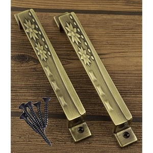 jovial 124 main door handledoor handlepull handlehandle set 7 inch finish antique brass material  zink alloy 2 pcs set