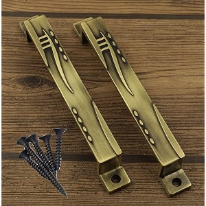 jovial 143 main door handledoor handlepull handlehandle set 7 inch finish antique brass material  zink alloy 2 pcs set