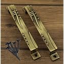 Jovial 143 Main Door Handle/Door Handle/Pull Handle/Handle Set (7 Inch, Finish: Antique Brass, Material : Zink Alloy, 2 Pcs Set)