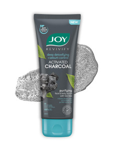 joy deep detoxifying  sebum control purifying with tea tree  activated charcoal scrub