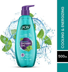 joy awakening cooling shower gel body wash for summers with peppermint 500 ml