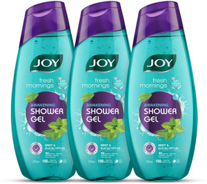 joy fresh mornings awakening shower gel body wash 3 x 250 ml