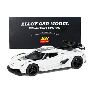 joy junction koenigseg model car 132 metal pull back die-cast car white