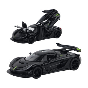 joy junction koenigseg model car 132 metal pull back die-cast car black