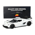 Joy Junction KOENIGSEG Model Car 1:32 Metal Pull Back Die-cast Car (White)