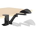 JOY worker Clamp-on Adjustable Arm Rest, 360° Rotating Elbow Rest for Desk