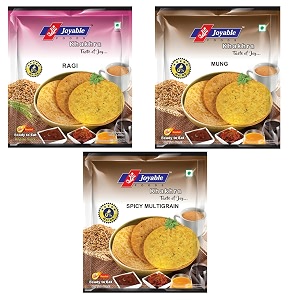 joyable khakhra raginachni mung spicy multigrain combo - pack of 6 200 gms each  healthy traditional gujarati snacks  ready to use  vaccum packed
