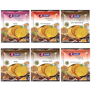 joyable khakhra corn raginachni multigrain mung chatpata mung mung methi garlic combo - pack of 6 200 gms each  healthy traditional gujarati snacks  ready to use  vaccum packed