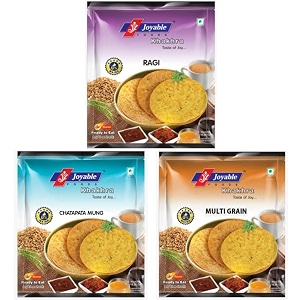 joyable diet khakhra ragi chatpata mung spicy multigrain healthy traditional gujarati snacks  ready to serve  vaccum packed - pack of 6 180 gms each
