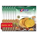 Joyable Methi Garlic Khakhra - Pack of 6, 200 Gms each | Dry Chapati | Khakra Fresh Gujarati Namkeen Snacks | Ready To Eat - Roasted - Khakhra Snacks | Vacuum Packed