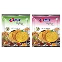 JOYABLE Khakhra 2 Flavor Combo | Healthy Traditional Gujarati Snacks | Ready To Use, Methi Masala, Garlic Methi - Pack Of 6, 180 Gm Each