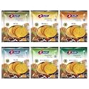 Joyable Khakhra (Methi, Masala, Jeera, Plain, Methi Masala, Garlic Methi) Combo - Pack Of 6, 200 Gms Each | Dry Chapati | Khakra Fresh Gujarati Namkeen Snacks | Ready To Eat - Roasted - Khakhra Snacks | Vacuum Packed