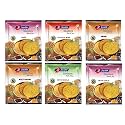 Joyable Khakhra 6 Flavor Combo (Methi Masala, Garlic Methi, Ragi/Nachni, Chatpata Mung, Spicy Multigrain, Mung) | Healthy Traditional Gujarati Snacks | Ready To Use - Pack Of 6,1080gram