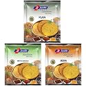 Joyable Khakhra (Jeera, Plain, Methi Masala) - Pack of 6, 180 gms. each
