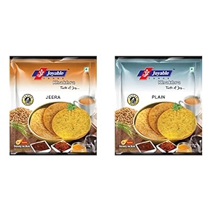 joyable khakhra jeera plain - pack of 6 200 gms each