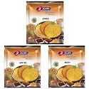 Joyable Khakhra (Mix Dal, Math, Jowar) Healthy Traditional Gujarati Snacks | Ready To Serve | Vaccum Packed - Pack Of 6, 180 Gms Each