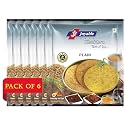 Joyable Plain (Sada Khakhra) Khakhra - Pack of 6, 200 Gms Each | Dry Chapati | Khakra Fresh Gujarati Namkeen Snacks | Ready To Eat - Roasted - Khakhras Snacks| Vacuum Packed