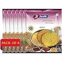 Joyable Ragi/Nachni Khakhra - Pack of 6, 200 Gms Each | Dry Chapati | Khakra Fresh Gujarati Namkeen Snacks | Ready To Eat - Roasted - Khakhra Snacks| Vacuum Packed