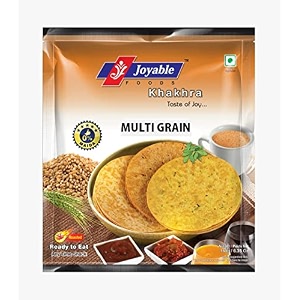 joyable spicy multigrain khakhra  healthy traditional gujarati snacks  ready to use - pack of 6 180 gms each