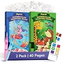 JoyCat 2 Pack Pocket Paint with Water Coloring Books for Kids