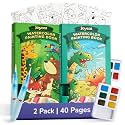 JoyCat 2 Pack Pocket Paint with Water Coloring Books for Kids