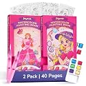 JoyCat 2 Pack Pocket Paint with Water Coloring Books for Kids