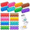 JoyCat 8 Ten Frame Math Manipulatives with 20 Task Cards, Ages 3-5