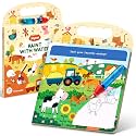 JoyCat Farm Water Coloring Book for Toddler Kids, 13 Pages, No-Mess