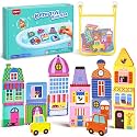 JoyCat Foam Bath Toy Builders, 20Pcs Foam Bath Blocks for Toddlers