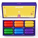 JoyCat Jumbo Crayons Bulk, 30 Count, 6 Colors for Toddlers 1-3, Washable