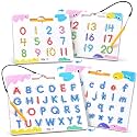 JoyCat Magnetic Letter and Number Tracing Board Set, ABC and Numbers 1-20