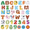 JoyCat Magnetic Letters and Numbers, Fridge Magnets for Toddlers, 39 PCS