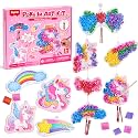 JoyCat Poke Art Wind Chime Craft Kit for Kids, 6 Magical Figures