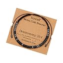 JoycuFF Inspirational ???????????????????? ???????????????? ???????????????????????????????????? ???????????? ???????????????????? Men Secret Message Obsidian Beads ???????????????????????????????? Woven Jewelry ?????????????
