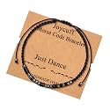 JoycuFF Dance Gifts for Women Ballet Dancer Ballerina Encouragment Morse Code Braclets for Her Unique Birthday Graduation Jewelry