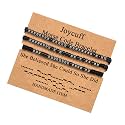 JoycuFF Morse Code Bracelets for Women Motivational Christmas Gifts for Daughter Sister Best Friend She Believed She Could So She Did Encouragement Empowerment Jewelry for Her
