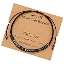JoycuFF Inspirational ???????????????????? ???????????????? ???????????????????????????????????? ???????????? ???????????????????? Men Secret Message Obsidian Beads ???????????????????????????????? Woven Jewelry ?????????????
