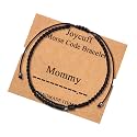 JoycuFF Birthday Gifts for Mom Mommy Morse Code Bracelets from Daughter Son