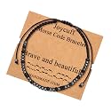 JoycuFF Brave Beautiful Gifts for Women Inspirational Morse Code Bracelets for Men Encouragement Unique Friendship Female Friends for Birthday Christmas Jewelry