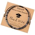 JoycuFF 2024 Graduation Gifts for Her Him Class of 2024 Bracelets College High School Master Grad Inspirational Nurse Nursing Medical Senior Students Graduate Gifts Son Daughter