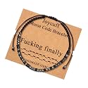 JoycuFF Morse Code Bracelets for Women Funny Inspirational Jewelry Christmas Birthday Gifts fo Mom Daughter Sister Best Friend Unique Motivational Handmade Weave Jewelry