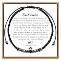 JoycuFF Inspirational ???????????????????? ???????????????? ???????????????????????????????????? ???????????? ???????????????????? Men Secret Message Obsidian Beads ???????????????????????????????? Woven Jewelry ?????????????
